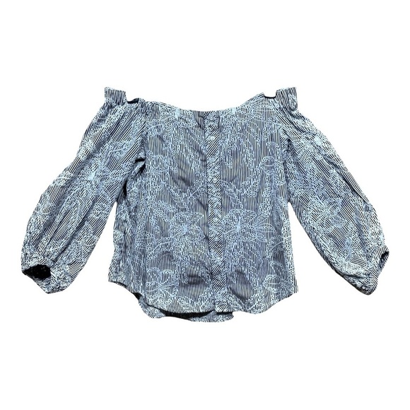 McGuire Denim Cotton Button Front Blouse - Picture 1 of 3